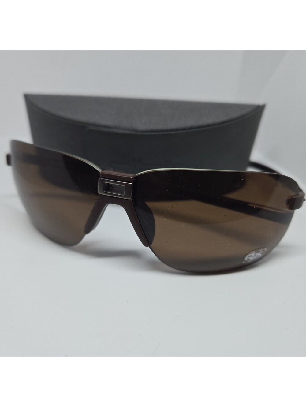 NEW: Silhouette SPX 4058 6201 Titan RXable Shield Sunglasses Polarized w/ Case